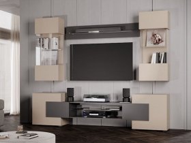 Гостиная Фэнтези (кашемир/графит) в Заозёрном - zaozyornyj.mebel-nsk.ru | фото