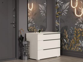 Комод с 3 ящиками Айри КМ-001 (кашемир) в Заозёрном - zaozyornyj.mebel-nsk.ru | фото