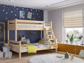 Кровать двухъярусная Адель (прозрачный лак) в Заозёрном - zaozyornyj.mebel-nsk.ru | фото