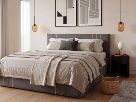 Кровать двуспальная 1,6м с подъем. мех. Леванте в Заозёрном - zaozyornyj.mebel-nsk.ru | фото