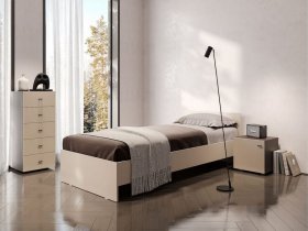 Кровать односпальная 0,9м Гиза в Заозёрном - zaozyornyj.mebel-nsk.ru | фото