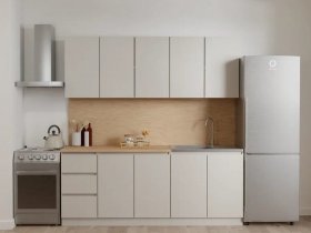 Кухонный гарнитур Мори 2,0 м (сатин) в Заозёрном - zaozyornyj.mebel-nsk.ru | фото