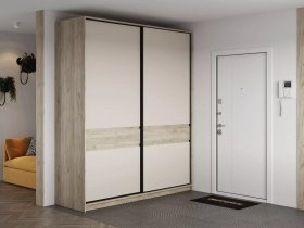 Шкаф-купе Бостон ШК-005 (2.0 м) (дуб крафт серый/кашемир) в Заозёрном - zaozyornyj.mebel-nsk.ru | фото